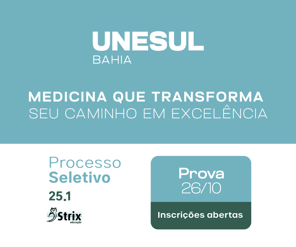 Unesulbahia abre inscrições para vestibular de medicina